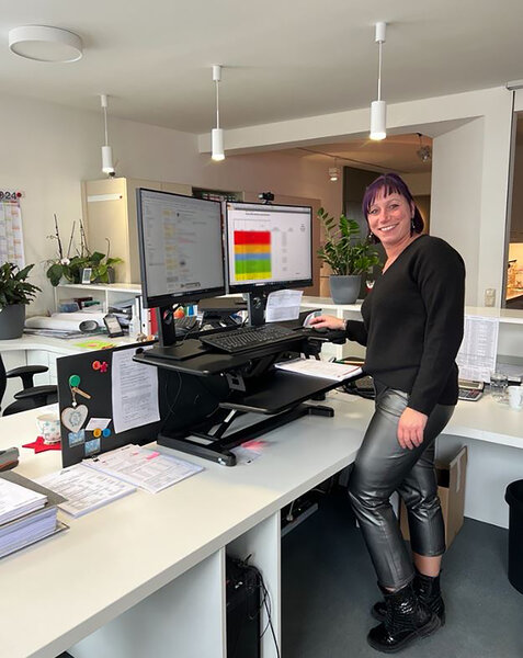 Updesk Cross Elektrisch | Sitz Steh Erhöhung