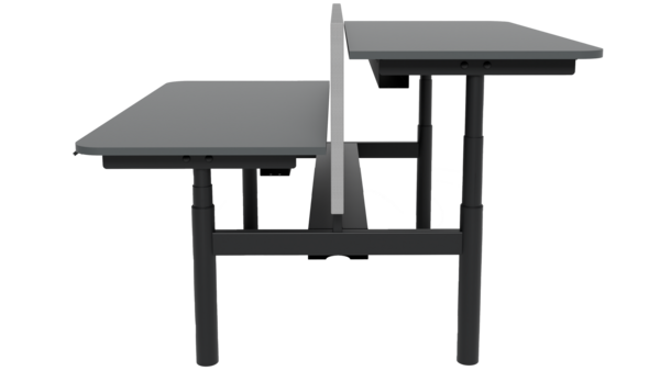 Linak Round Duo Bench | Doppelter Höhenverstellbarer Schreibtisch 