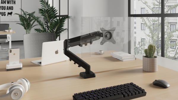 EasyLift | Einzel-Monitorarm Schwarz