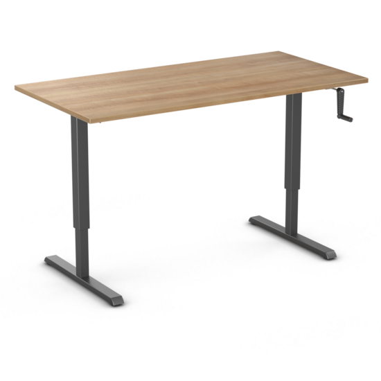 SteelForce 210 | Sitz-Steh-Schreibtisch Handkurbel