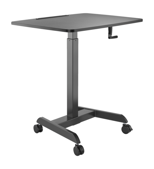 MiniDesk | Kleiner Sitz-Steh-Schreibtisch mit Handkurbel