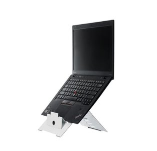 Laptopständer R-Go Riser | Effizient, gesund und ergonomisch arbeiten | Leichtes und kompaktes Arbeiten | Worktrainer.de