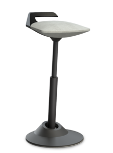 Aeris Muvman Blau Schwarz Muvman Stehhilfe | Sitzen Sie gesund auf unseren ergonomische Burostuhlen | Worktrainer.de